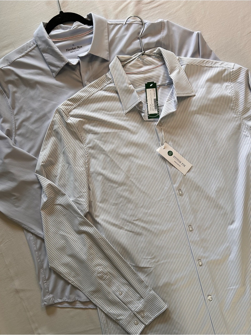 2 Hawker Rye Performance Dress Shirts XL Stretch One NWT